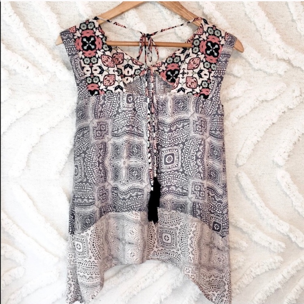 Knox Rose Boho Style Tank Top